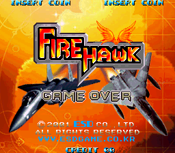 Fire Hawk Title Screen